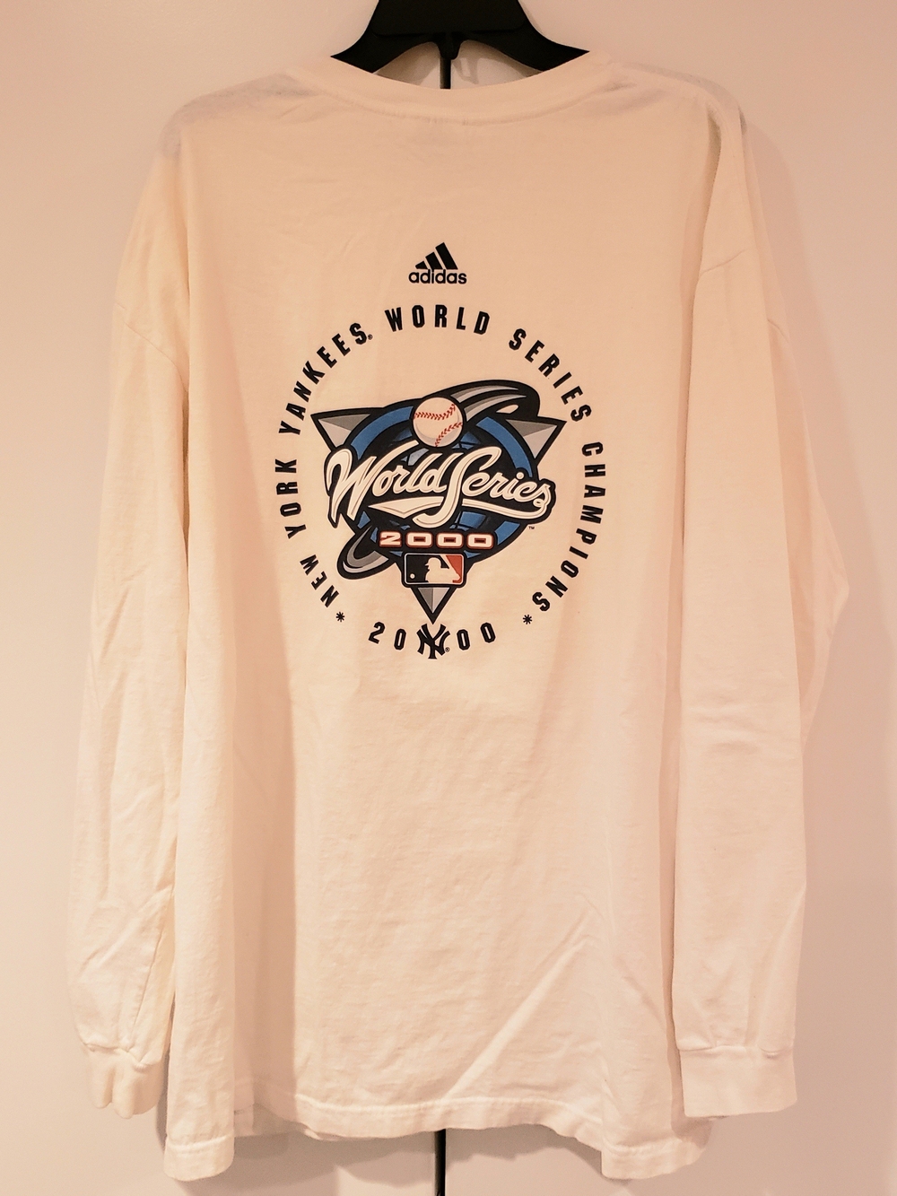 Vintage NY YANKEES 2000 World Series Champions Long Sleeve Shirt 2XL